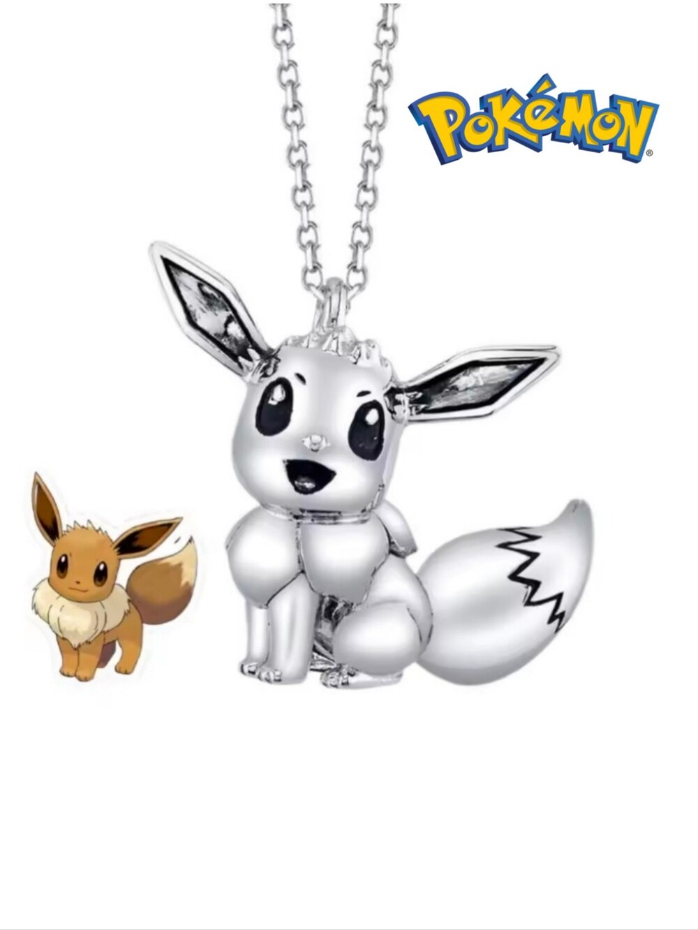 Eevee Silver Tone Necklace